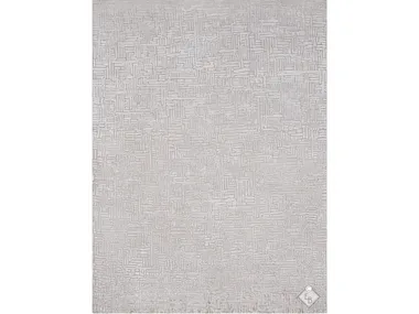 WICKER SILVER - Rectangular handmade rug _ Edition Bougainville